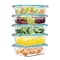 Hastings Home Glass Food Storage Containers, 5- 1-Compartment Portion Control Meal Prep with Lids, Microwave Safe 706961MXT - alternate 3